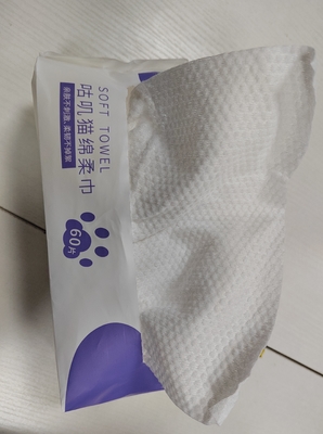 Limpezas secas descartáveis não tecidas do algodão para cuidados com a pele dos bebês