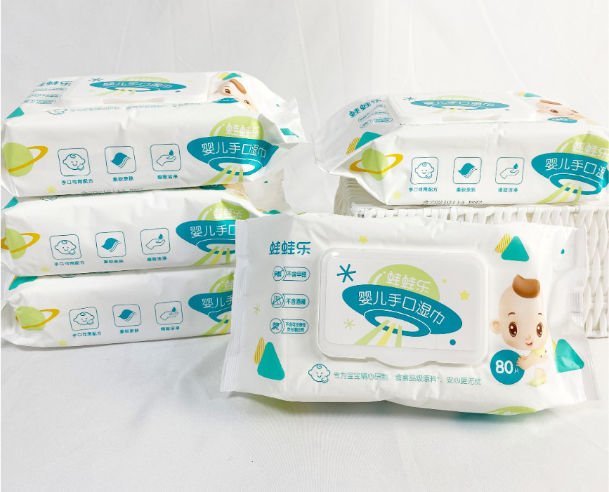 Mini toalhetes umedecidos OEM bolsa portátil 10 peças toalhetes umedecidos descartáveis ​​infantis