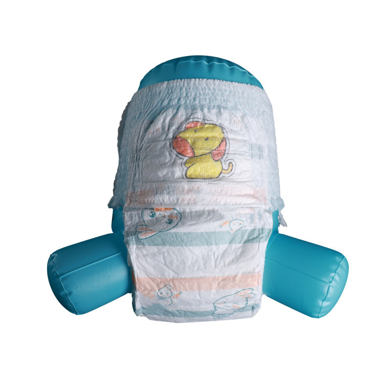 O delicado super do algodão superior levanta calças de formação do bebê das calças com indicador da umidade